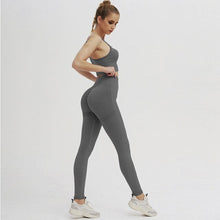 NCLAGEN Ins Knitting Seamless Yoga Suit Women booty scrunch Sexy Gym Sport Running Push-up Fitness Top Leggings Bra & Pants