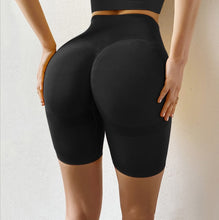 NCLAGEN Women Seamless Yoga Shorts High Waist Butt Lifting Sports Tights Squat Proof Gym Workout Fitness Active Wear Leggings